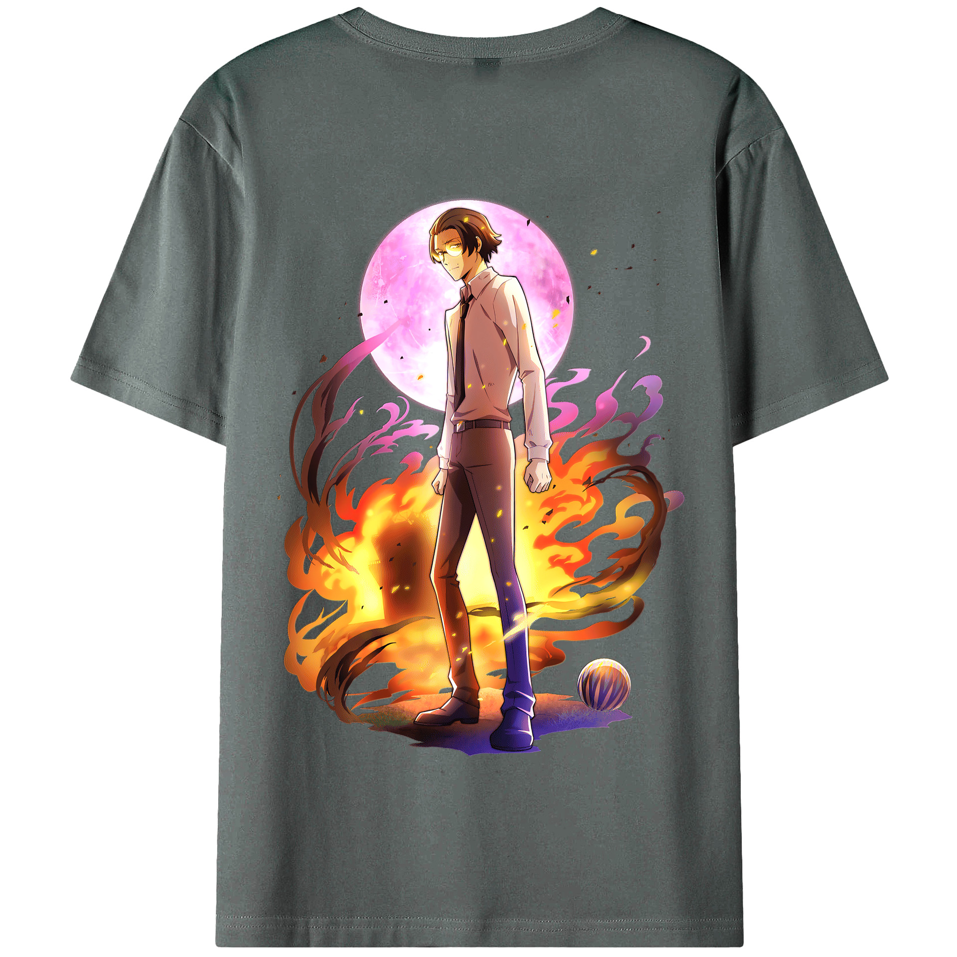 （画像用） 文豪ストレイドッグス Bungo Stray Dogs 綿100％半袖Tシャツ（背面プリント）